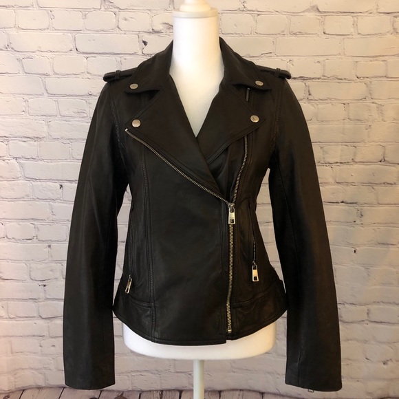 BRAND NEW 🤍 Banana Republic Leather Moto Jacket